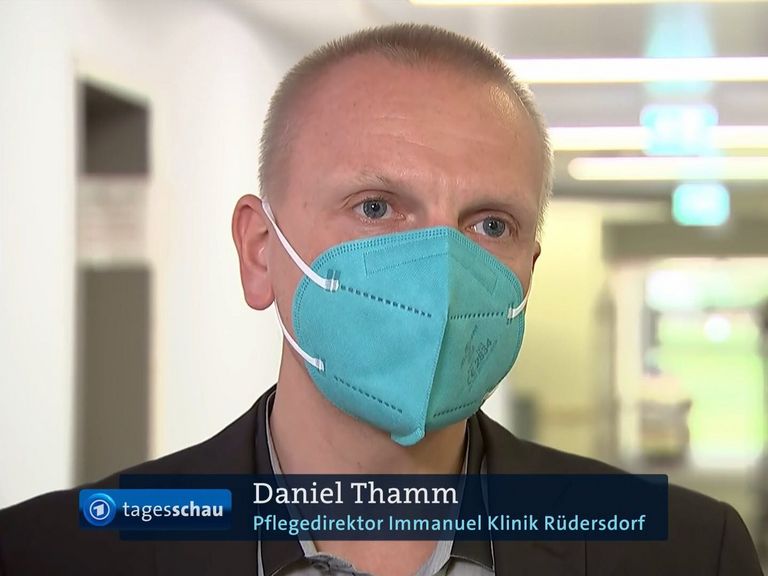 Immanuel Klinik Rüdersdorf - Nachrichten - Video-Tipp: Belastung durch Corona in den Krankenhäusern steigt - Tagesschau - ARD - Daniel Thamm